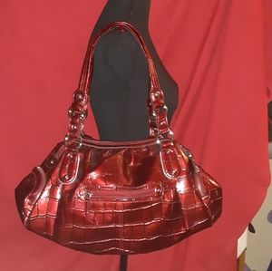 EUC! Kathy Van Zeeland Valentine's Day Red/Holiday Red Handbag